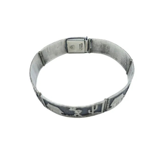 Vintage Mexican Jewelry Bracelet Silver