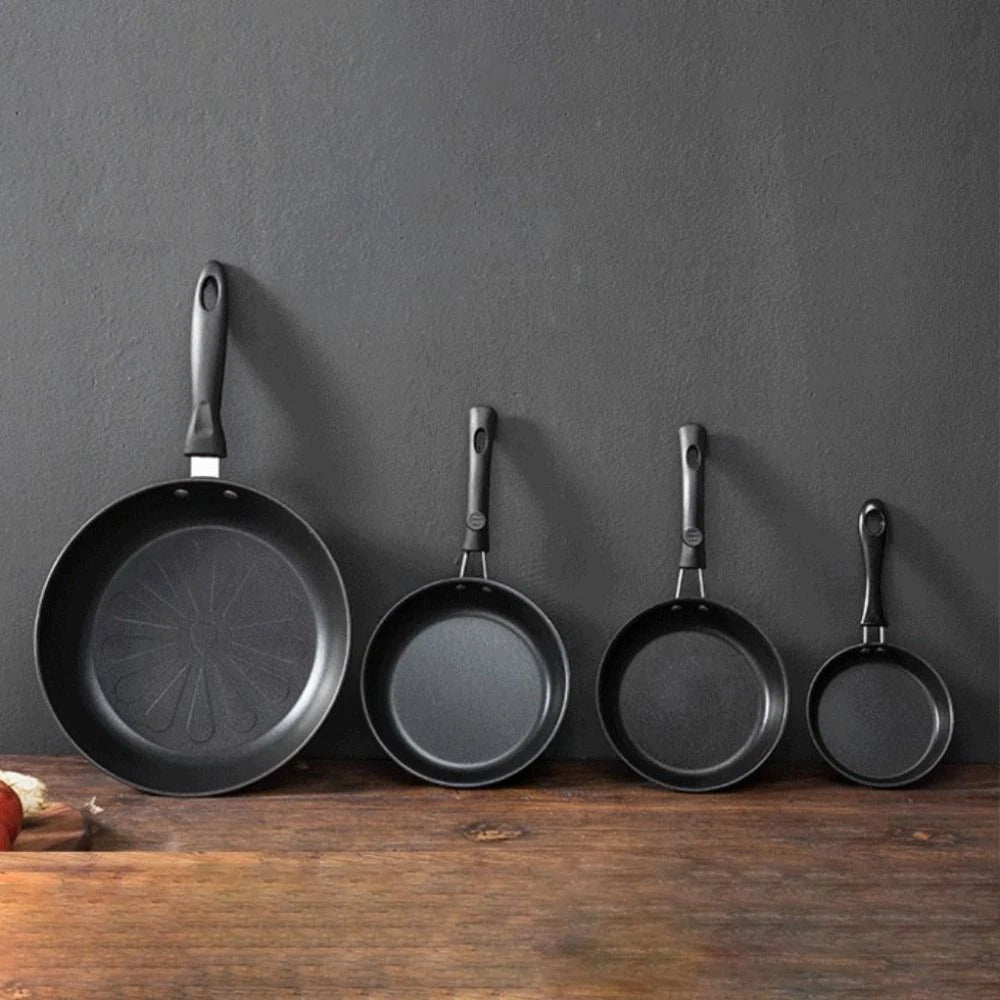 Mini Induction Single Frying Eggs Pan with Handle Heat Resistant Non-Stick Pot