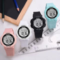 Digital Waterproof Watch for Girls Boys Cute Sport Luminous Alarm Wristwatch