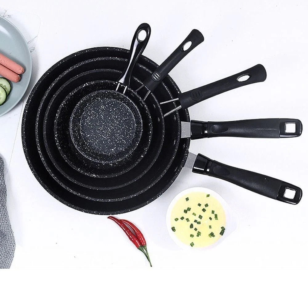 Mini Induction Single Frying Eggs Pan with Handle Heat Resistant Non-Stick Pot