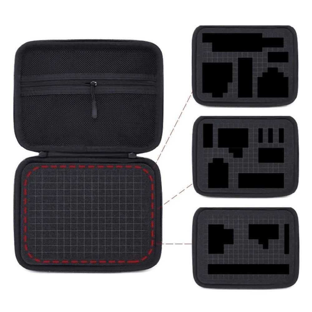 Large Capacity DIY Electronic Gaming Storage Bag Sports Camera Carrying Case