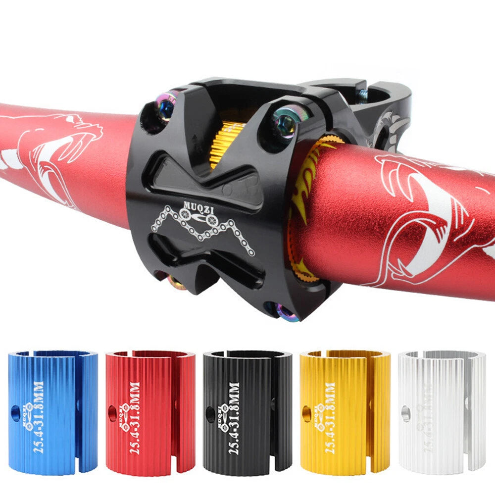 Bicycle Stem Aperture Adjust Adapter 25.4 mm to 31.8mm Handlebar Conversion Shim