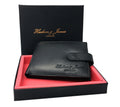 Mens Leather Wallet RFID Blocking Soft Genuine Card Slots Id Window Coin Pocket
