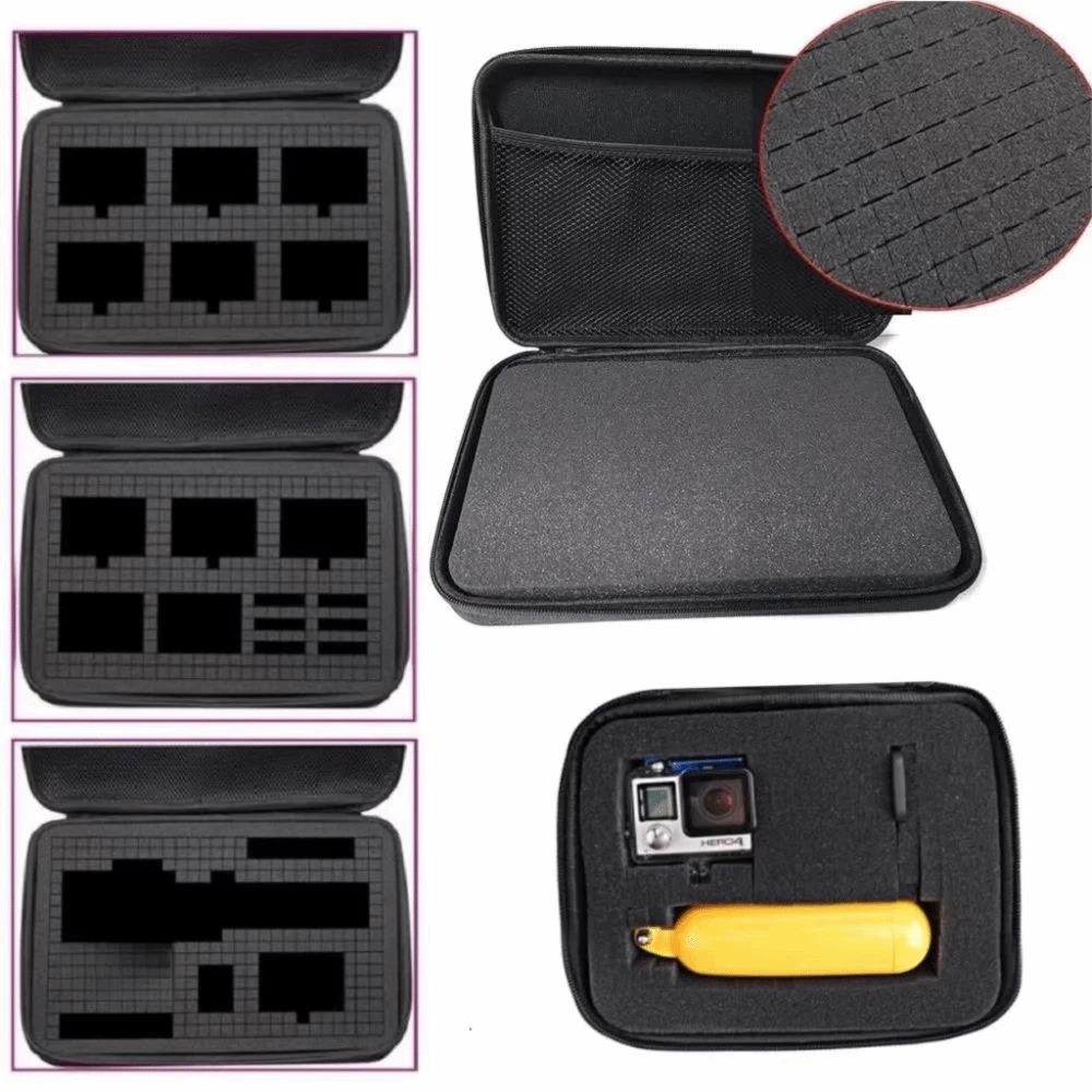 Large Capacity DIY Electronic Gaming Storage Bag Sports Camera Carrying Case